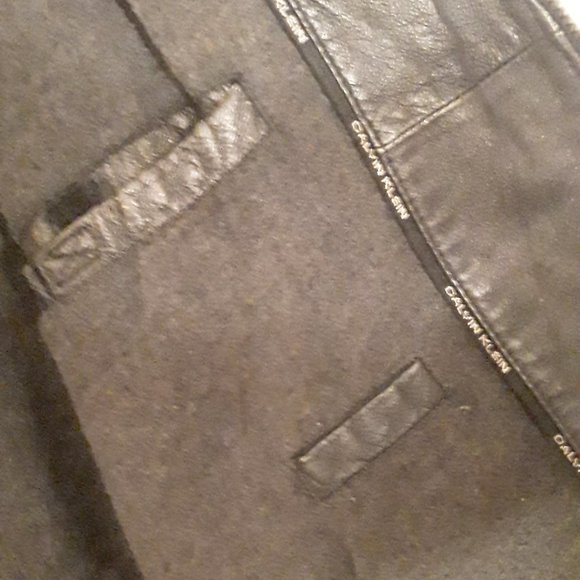 Vintage Calvin Klien Genuine Leather Jacket size XXL - Picture 4 of 7